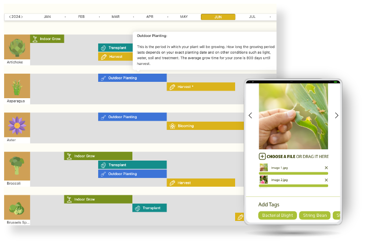 Hortisketch Garden Manager interface