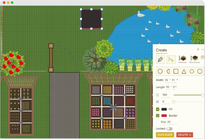 Hortisketch Premium interface