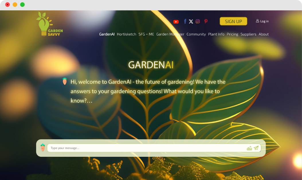 Garden IA chatbot